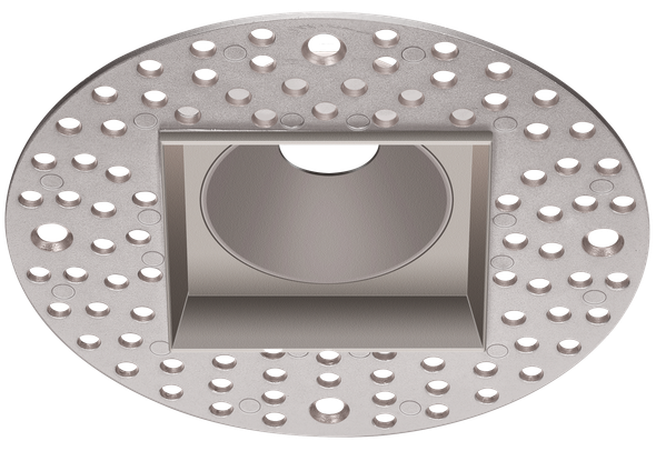 1 Inch Brushed Nickel Square Trimless Kit - alternate image 2