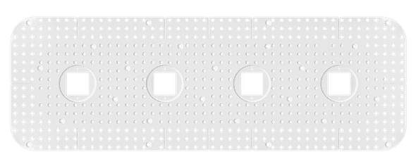 1 Inch Quadruple Head Trimless Kit - main product image