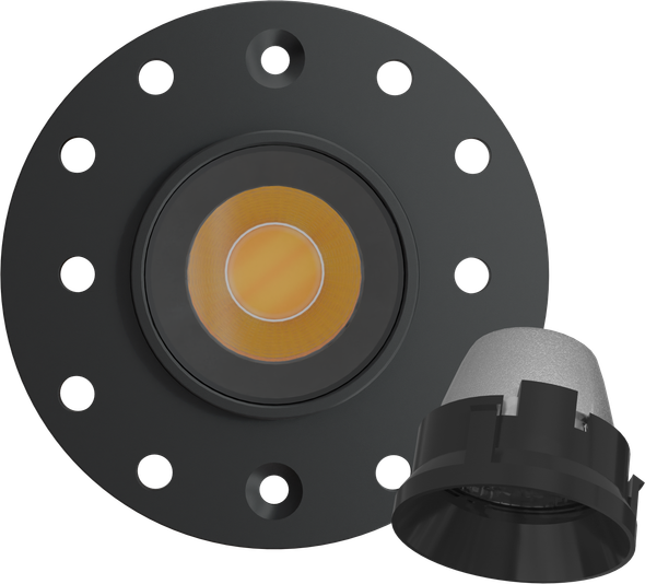 1 Inch Black Round Trimless Kit - main product image