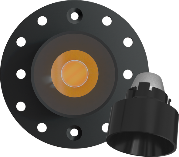 1 Inch Black Round Drop Trim Kit - main product image