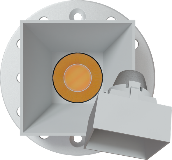 1 Inch White Square Drop Trim Kit - main product image