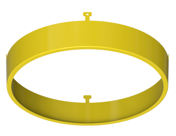 5" Round Yellow Surface Mount Cover - main product image