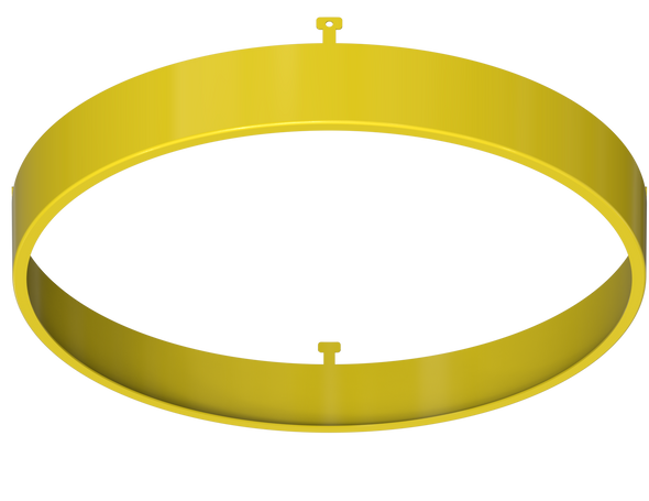 7" Round Yellow Surface Mount Cover - main product image