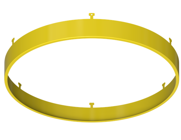9" Round Yellow Surface Mount Cover - main product image