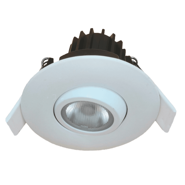 2" Round Flushed Gimbal (White) - alternate image 2