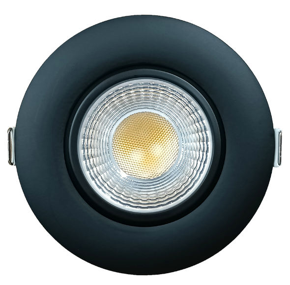 3.5" Round Flushed Gimbal (Black) - main product image