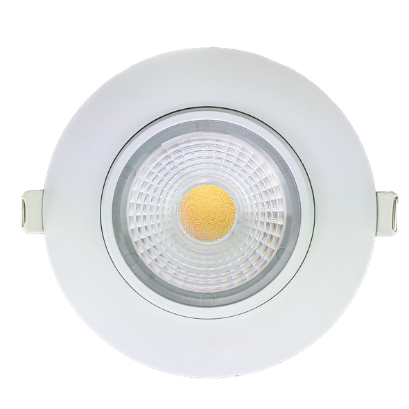 4" Round Flushed Gimbal (White) - main product image