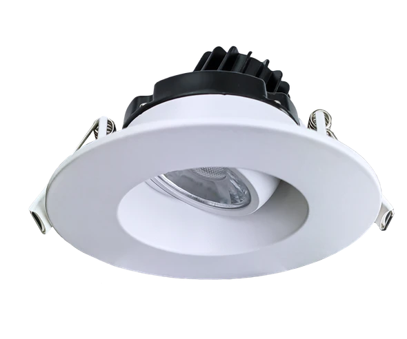 3” Round Regress Gimbal (White) - alternate image 2