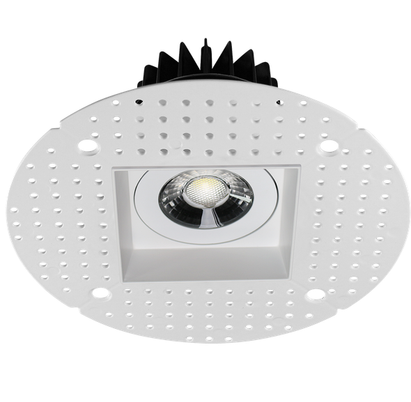 3.5” Square Trimless Luminaire (White) - main product image