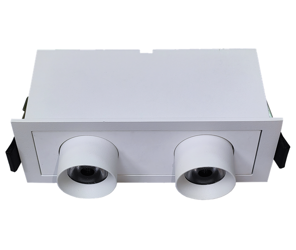 2" Double Head Retractable White - alternate image 2