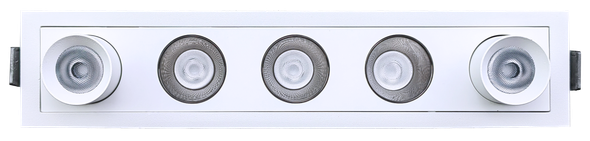 2" Five Head Combo Multiple White - alternate image 2
