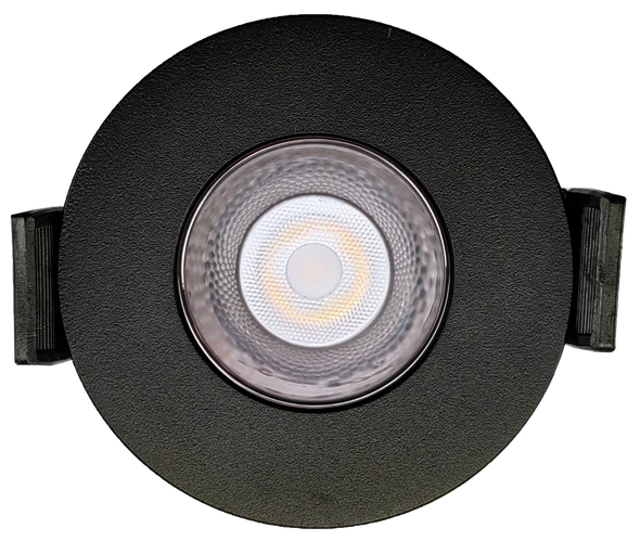 2" Round Fixed Downlight Black - main product image