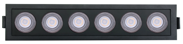 2" Six Head Fixed Multiple Black - main product image
