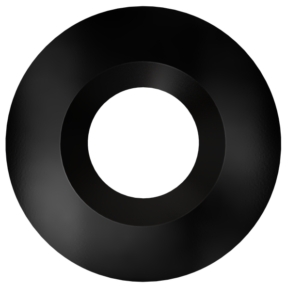 4 Inch Black Round Trim - main product image
