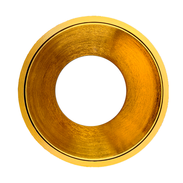 3.5 Inch Brushed Brass Round Millwork Trimless Kit - main product image