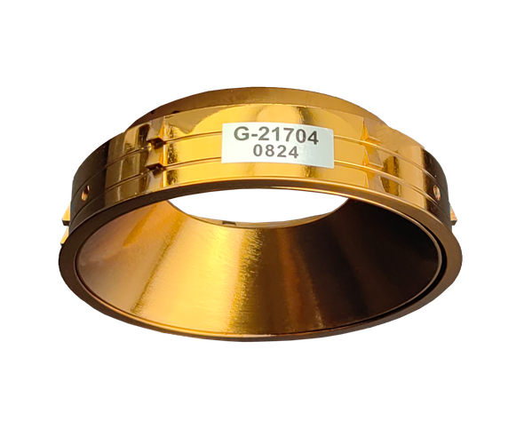 3.5 Inch Brushed Brass Round Millwork Trimless Kit - alternate image 2