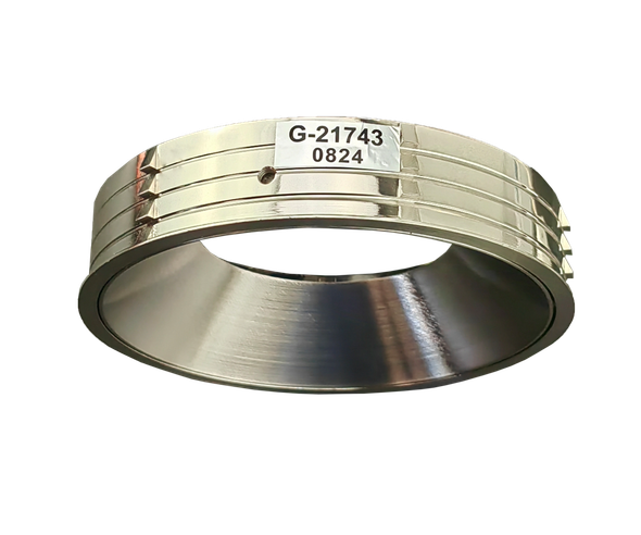 4 Inch Brushed Nickel Round Millwork Trimless Kit - alternate image 2