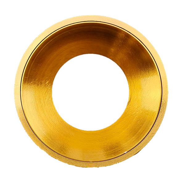 4 Inch Brushed Brass Round Millwork Trimless Kit - main product image