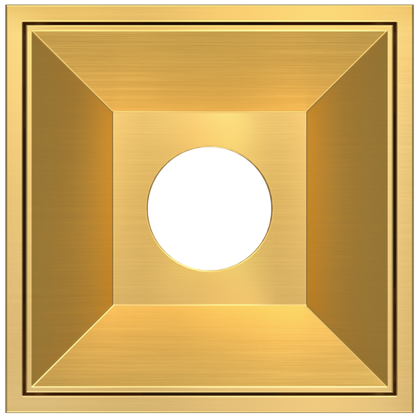 1 Inch Brushed Brass Square Millwork Trimless Kit