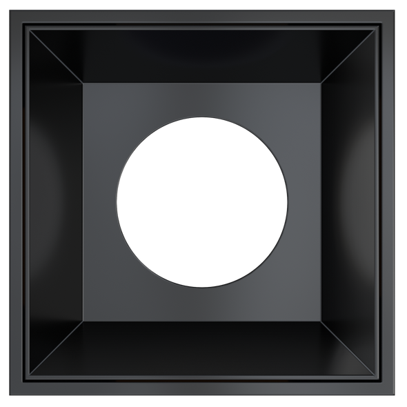 3 Inch Black Square Millwork Trimless Kit