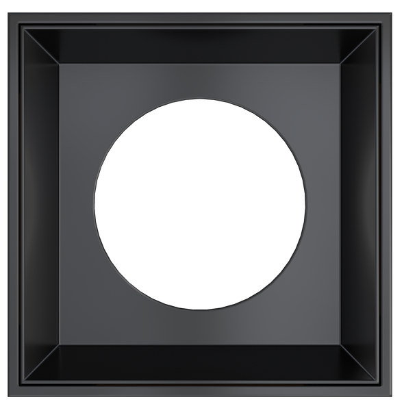 4 Inch Black Square Millwork Trimless Kit - main product image