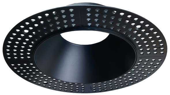 6 Inch Black Round Trimless Kit - alternate image 2