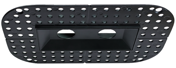 1" Ultra Narrow 2 head Trimless Multiple Kit Black Finish - alternate image 2