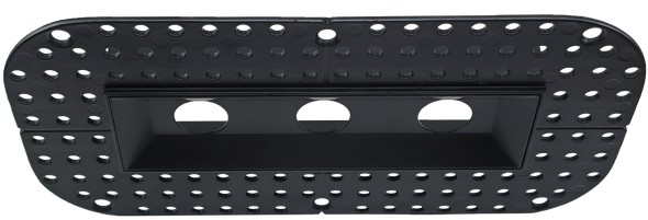 1" Ultra Narrow 3 head Trimless Multiple Kit Black Finish - alternate image 2