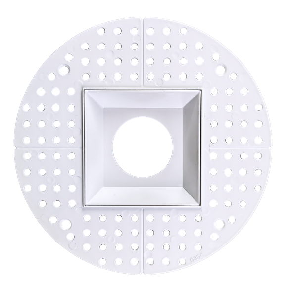 3.5 Inch White Square Trimless Kit - main product image