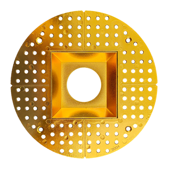 3.5 Inch Brass Square Trimless Kit - main product image