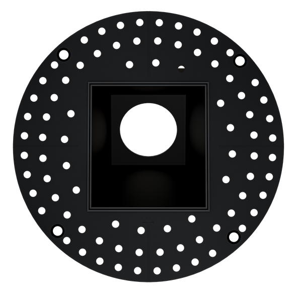 3 Inch Black Square Wall Wash Trimless Kit - main product image