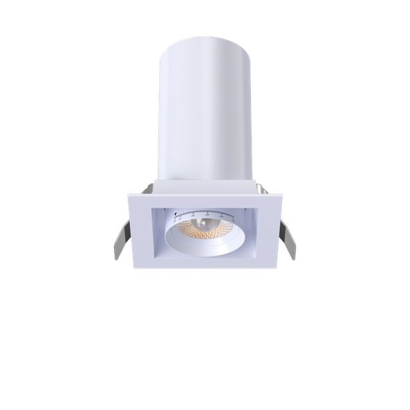 3” Square Retractable Downlight White - main product image