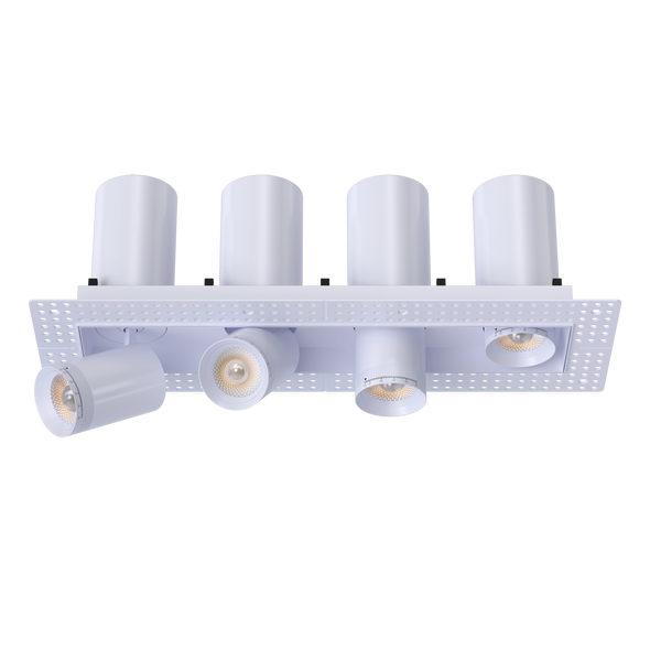 3” Four Head Retractable Trimless Multiple White - alternate image 2