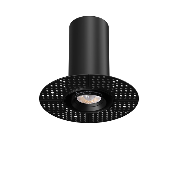 3” Round Retractable Trimless Black - main product image