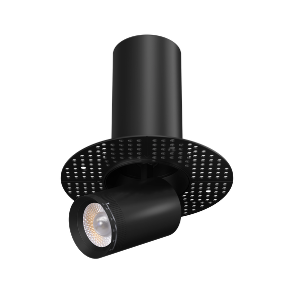 3” Round Retractable Trimless Black - alternate image 2