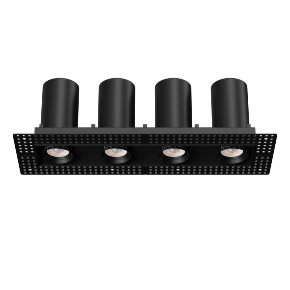 3” Four Head Retractable Trimless Multiple Black - main product image