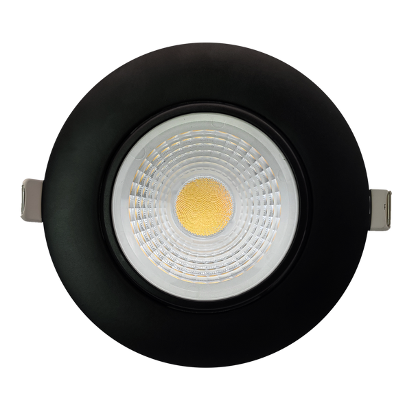 4" Round Flushed Gimbal (Black) - main product image