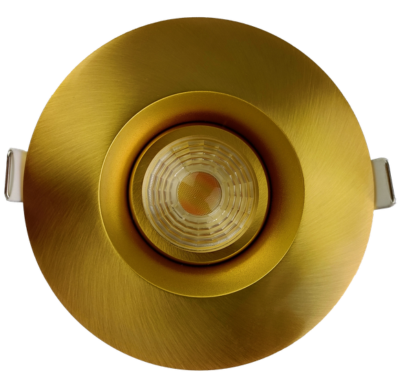 3” Round Regress Gimbal (Brushed Brass) - main product image