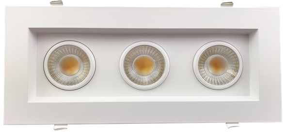 3.5” Triple Head Regress Multiple Gimbal White - main product image