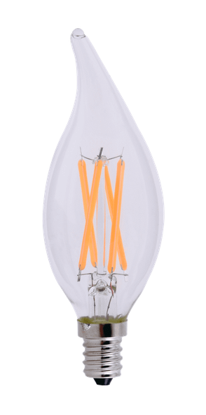 3.5W Candelabra Flame Tip Bulb 2700k - main product image
