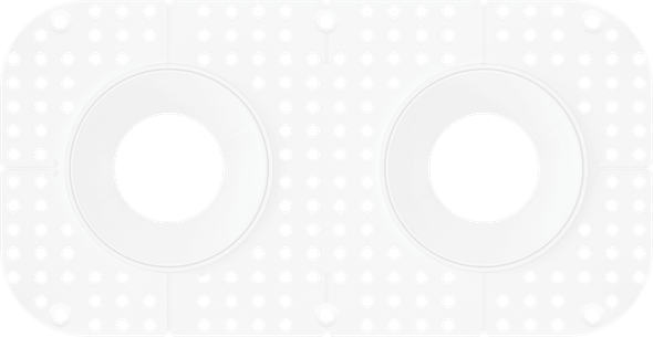 3.5 Inch Round Double Head Trimless Kit - main product image