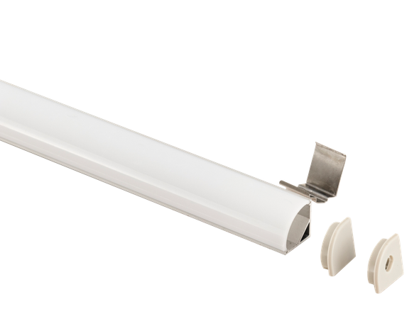 1/2" Aluminum Surface Mount Corner Channel - main product image