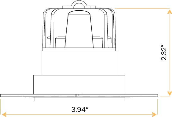 2″ Round Trimless Flushed - alternate image 2