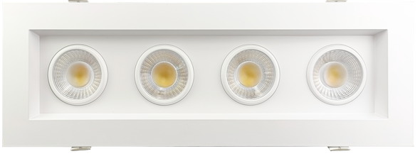 3.5” Four Head Regress Multiple Gimbal White - main product image