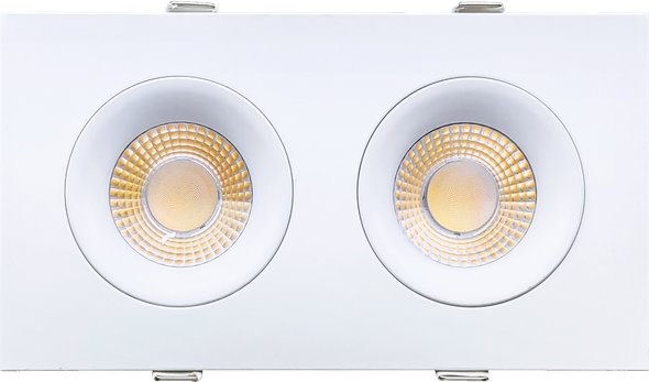 3.5” Double Head Multiple Gimbal White - main product image