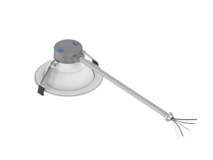 Honya Lighting LED Commercial Downlight, CDL Series, 6", 15W/18W/22W/26W/30W, 2700K/3000K/3500K/4000K/5000K, 120-277V, 3-in-1 Dimming, Wet Location, IC Rated