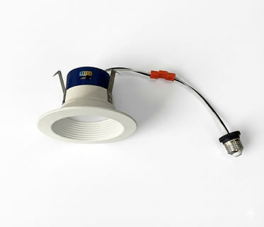 Honya Lighting RPDL LED Downlight Retrofit Kit, 6", 15W, 1300lm, 120V, 2700K/3000K/3500K/4000K/5000K, Triac Dimming, White Finish, Wet Location, IC Rated