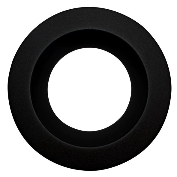 4" Round Retro Black Cover - main product image