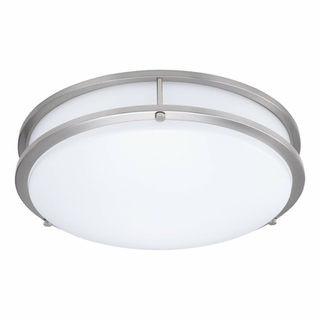 Honya Lighting LED Double Ring Flush Mount Ceiling Light, 16", 26W, CCT Selectable, Emergency Driver Ready, Motion Sensor