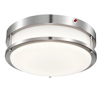 Honya Lighting LED Double Ring Flush Mount Ceiling Light, 14", 22W, 2200lm, 120-277V, 5CCT Selectable, Bi-level Microwave Motion Sensor